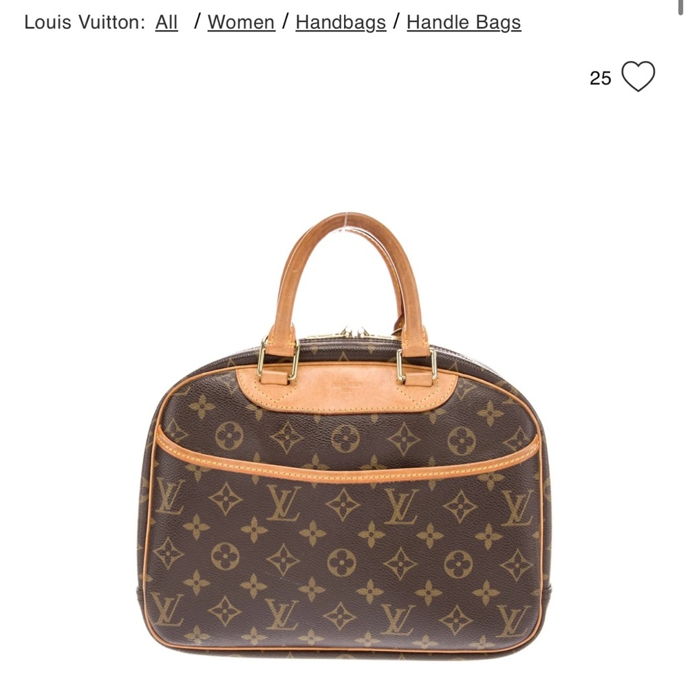 Louis Vuitton Brown Monogram Trouville Handbag
